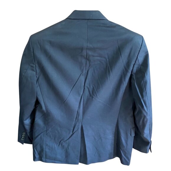 Lauren Ralph Lauren Mens Blazer Jacket 38R Black Wool 2-Button Single Breasted - Picture 2 of 16